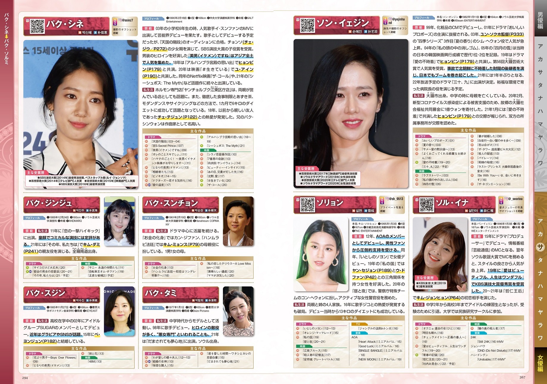 韓国芸能界が丸わかり『韓国スター俳優完全データ名鑑2022年度版 